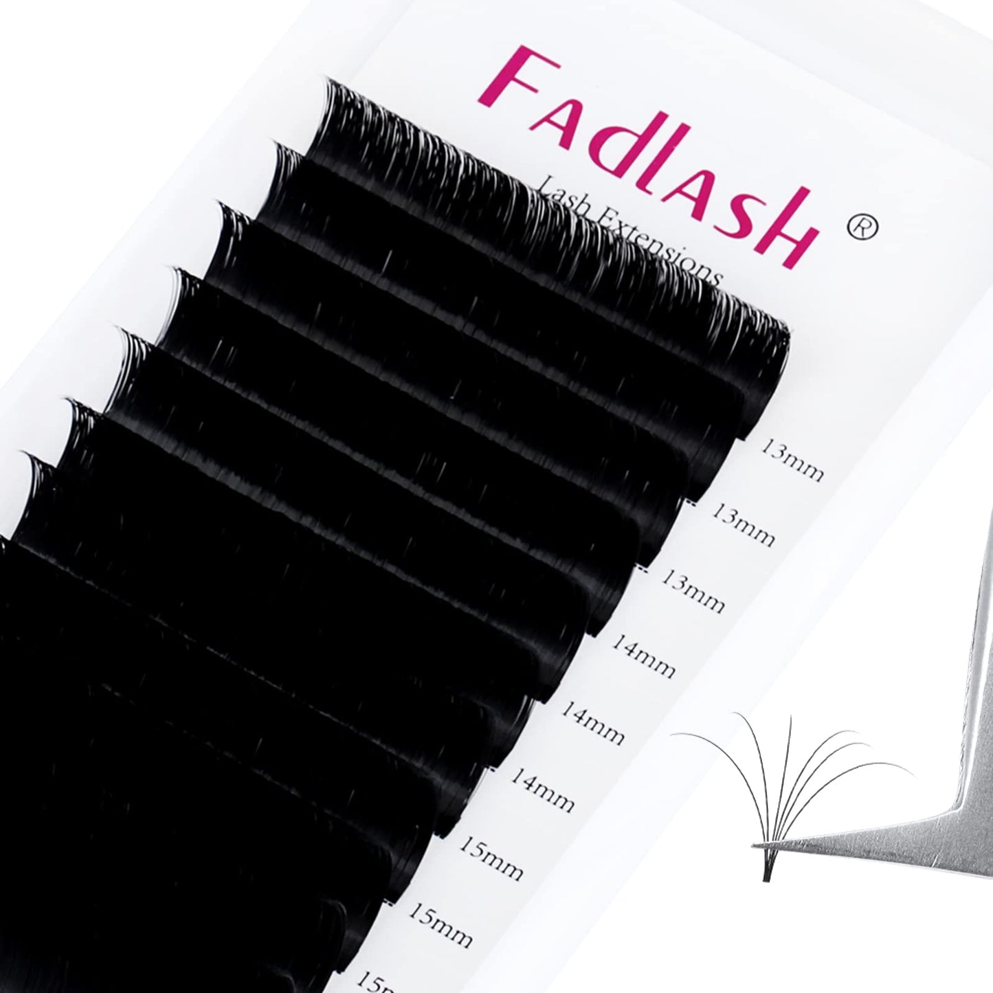 Easy Fan Lash Extensions 13-16Mm Mixed Tray Self Fanning Volume Eyelash Extensions .03 .05 .07 .10 Rapid Blooming Lash Extension