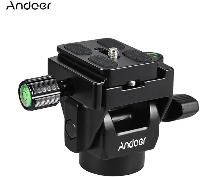 Andoer M-12 Monopod Tilt Head Panoramic Head Telephoto Bird Watching