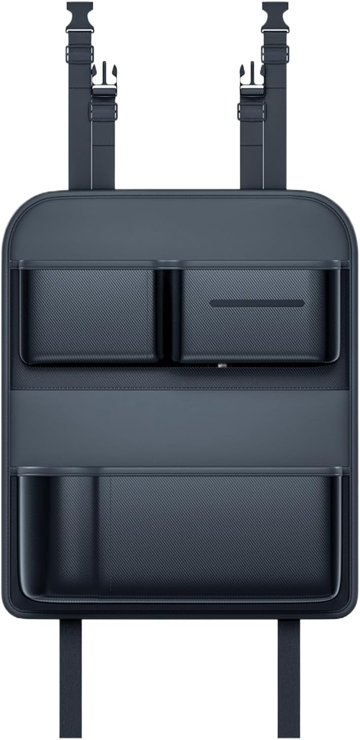 Backseat Car Organizer with Cup Holder Large Capacity Storage