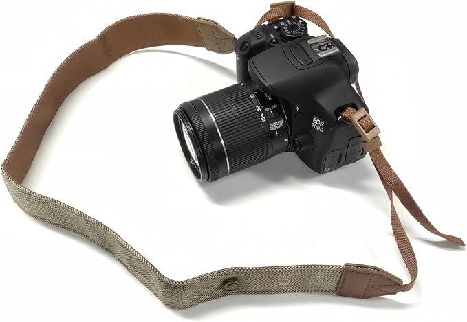 TENOC Vintage Camera Strap 1 Pack, Canvas Herringbone Neck Shoulder Strap