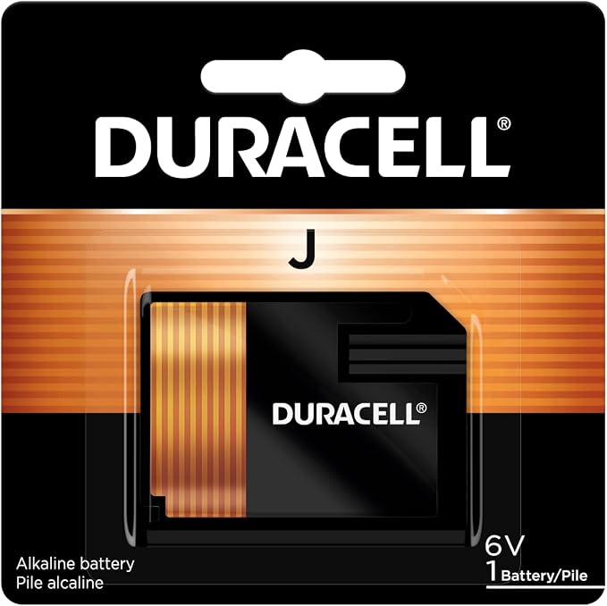 Duracell J 6V Alkaline Battery, J 6 Volt Alkaline Battery, Long-Lasting