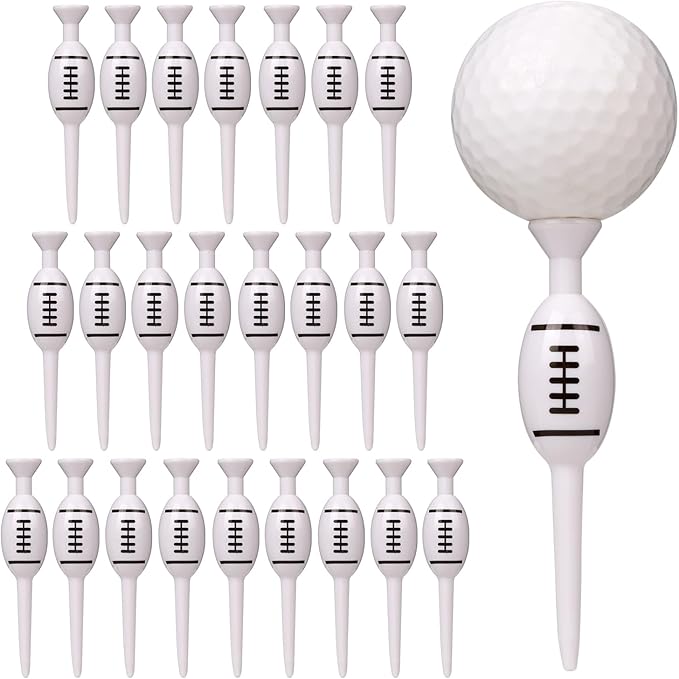 Plastic Golf Tees, Pack of 25, for Height Consistency, Excellent Durability and Stability Tees, Golf Gift for Men Women and Children, Golf Accessories