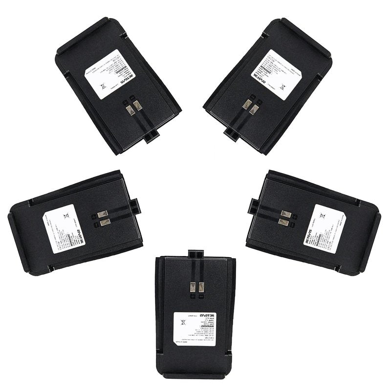 Retevis RT21 RT21V Original Two-Way Radios Battery 1100mAh Li-ion Rechargeable Battery Compatible RT21 RT21V Walkie Talkies (5 Pack)*