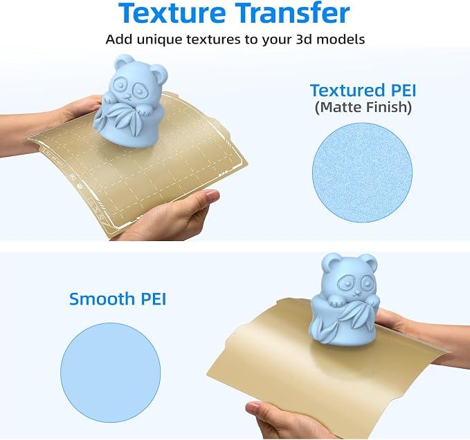 BIQU PyroGrip Smooth PEI+Textured PEI Panda Build Plate