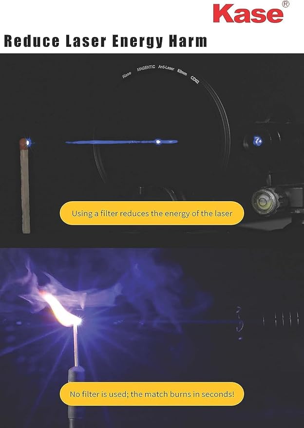 Kase Revolution Anti-Laser Filter Magnetic Shockproof Tempered Optical Glass