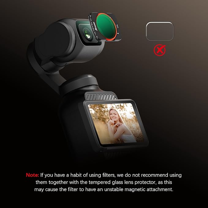 AMAZEAR Lens Screen Protector for DJI Osmo Pocket 4/3 / Xtra Muse, Pocket4
