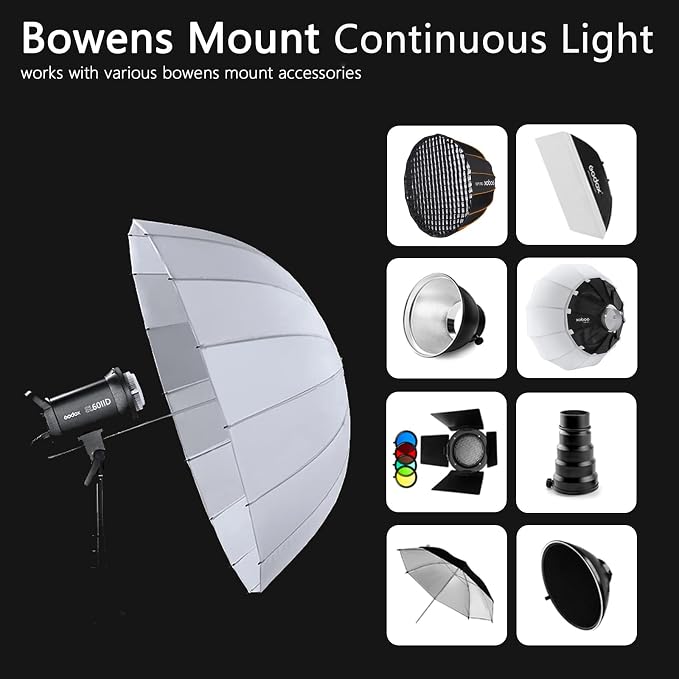 Godox SL60IID LED Video Light Kit, 70W x2 Daylight Continuous Lighting