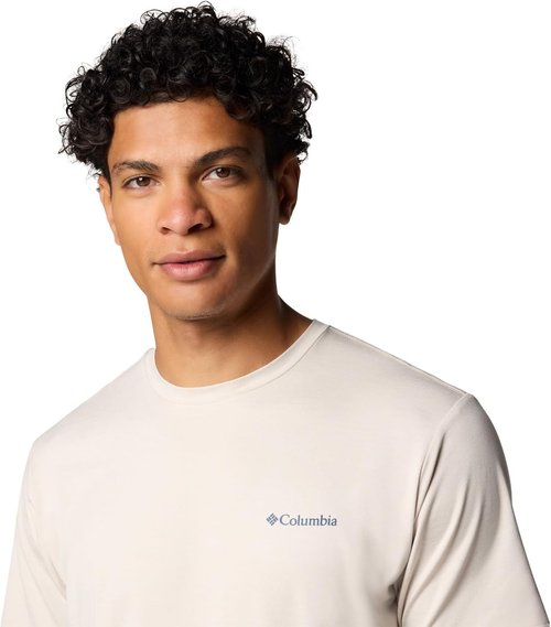 Columbia Men's Kwick Hike Graphic Tee - Short Sleeve, Dark Stone Heather | X-Large Size