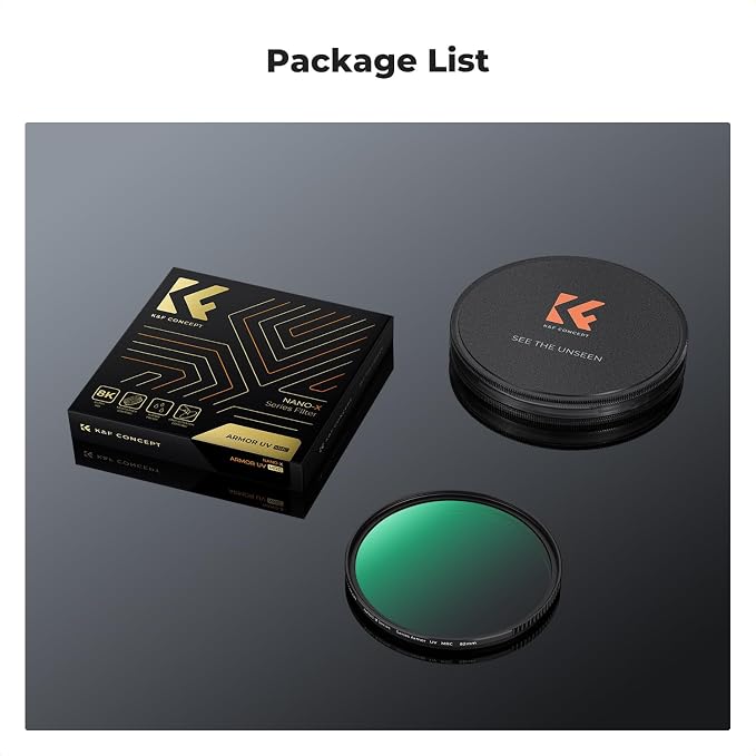 K&F CONCEPT 72mm Explosive-Proof MCUV Lens Protection Filter 28 Multi-Layer