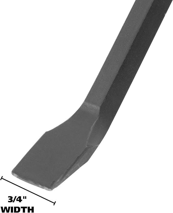 GreatNeck WR36 Pry Bar 36", Drop Forged Steel Wrecking Bar, Rust-Resistant Crowbar, Demolition Bar for Prying, Nail Pulling, Demolition Tool