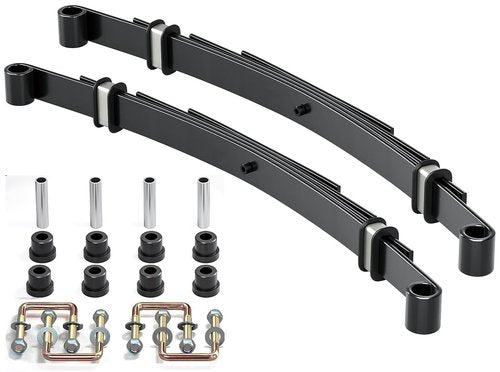 Dr.Acces Golf Cart Heavy Duty Deluxe Rear Leaf Spring Kit 4-Leaf Design for EZGO TXT 1994-Up Golf Cart Replaces OEM# 70506-G01, 70505-G01, 74135-G01, 74207-G01