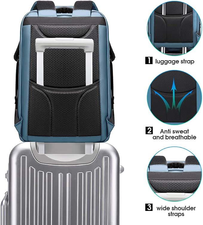 BANGE Anti-Theft Travel Backpack, Waterproof Fashion Work Backpacks, High Tech