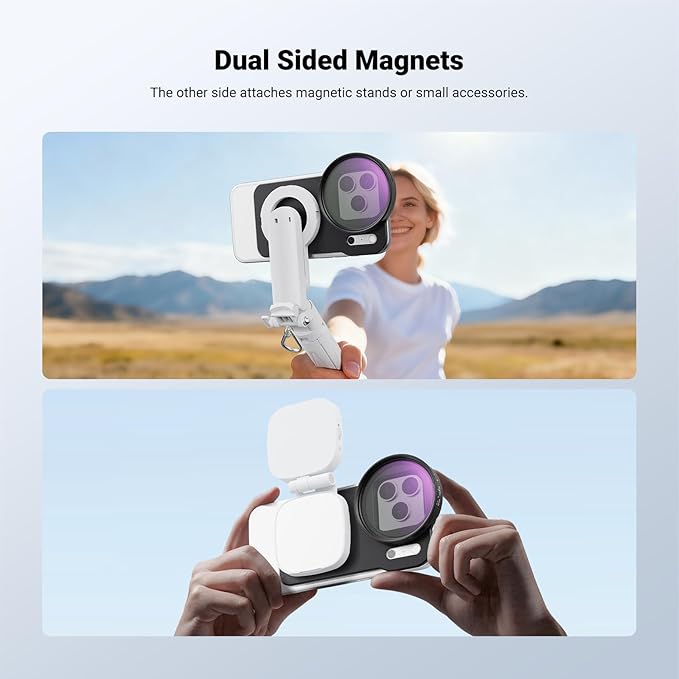 NEEWER 6.9" Magnetic Phone Lens Filter Mount Adapter Backplate Accessories
