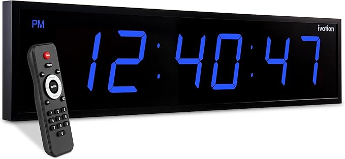 Ivation Oversized 36" Large Digital LED Clock | Big Digital Clock