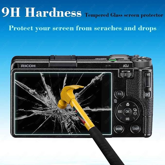 ULBTER Screen Protector for Ricoh GR IV GRIV GR 4 GR4 Camera, 0.3mm 9H Hardness