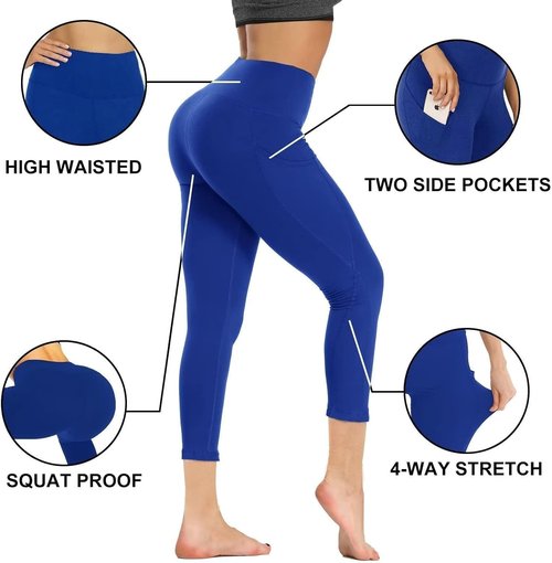 GAYHAY High Waist Yoga Pants - Tummy Control Leggings with Pockets for Women | Comfortable Workout Wear