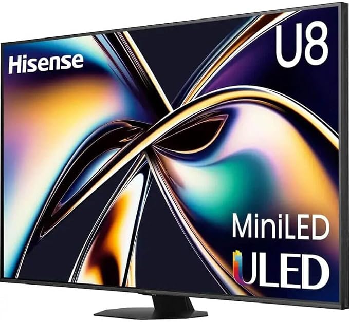 Hisense 75U8QGKIT1 75 inch Class U8 Series 4K Mini LED QLED Smart Google TV UHD HDR Dolby Vision Dolby Atmos 14