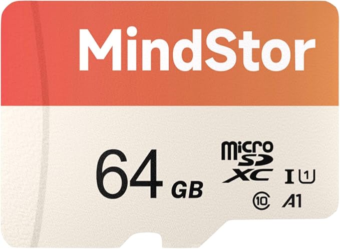 Micro SDXC 64GB Memory Card, MindStor 90MB/s Read Speed TF Card