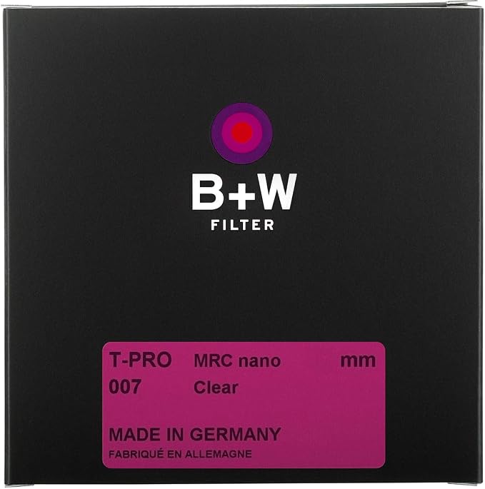 B + W Clear Protection Filter for Camera Lens – Ultra Slim Titan Mount