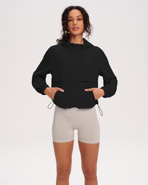 Locachy Women's Lightweight Athletic Hoodie - Full Zip Long Sleeve Jacket for Gym & Outdoor Activities