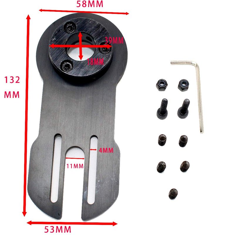 vanpro® DIY63 Series (Compatible 50) brushless Motor Mount(Snow Black, Pack of 1)