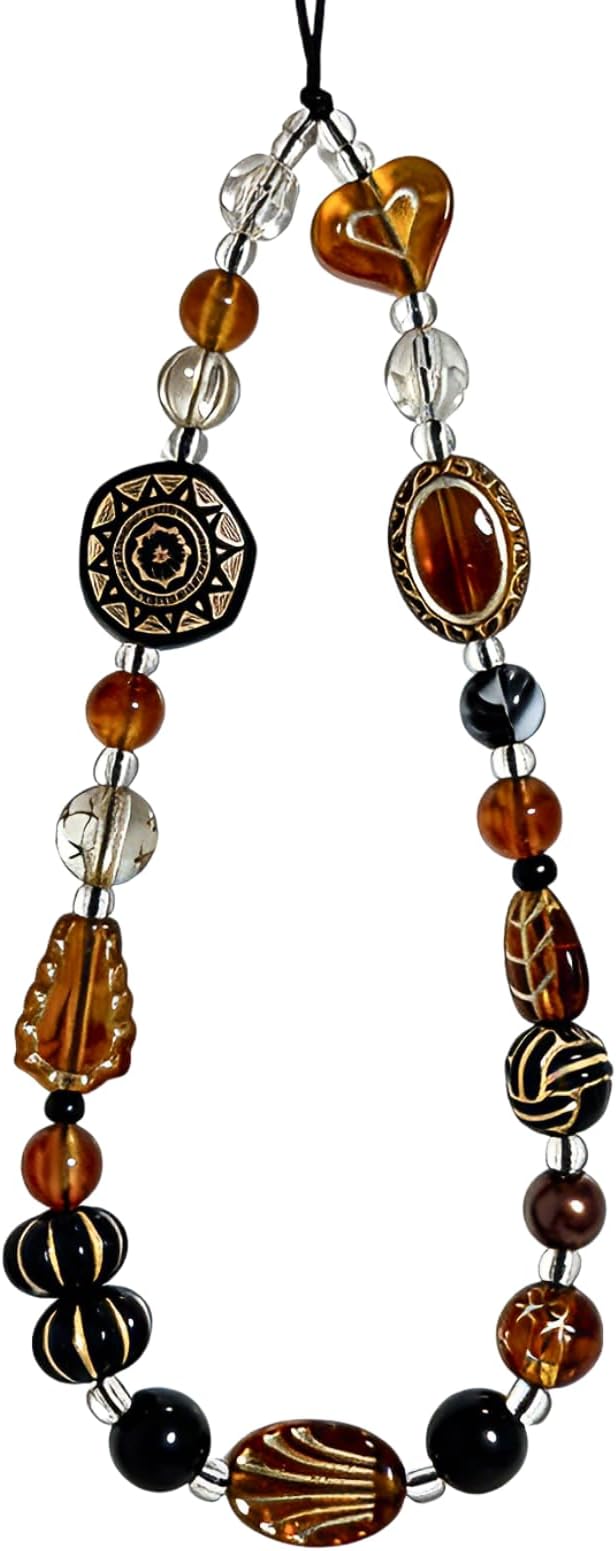 Cute Beaded Camera Wrist Strap for Phone, Digital Camera Charm Lanyard
