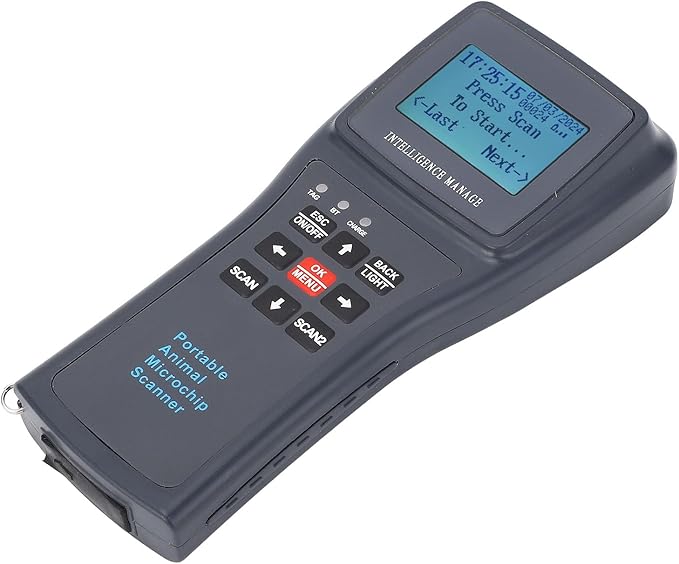 Sonew Pet Microchip Scanner Handheld ID Reader with Capability, Automatic Data Storage & USB Connectivity (Without Bluetooth)