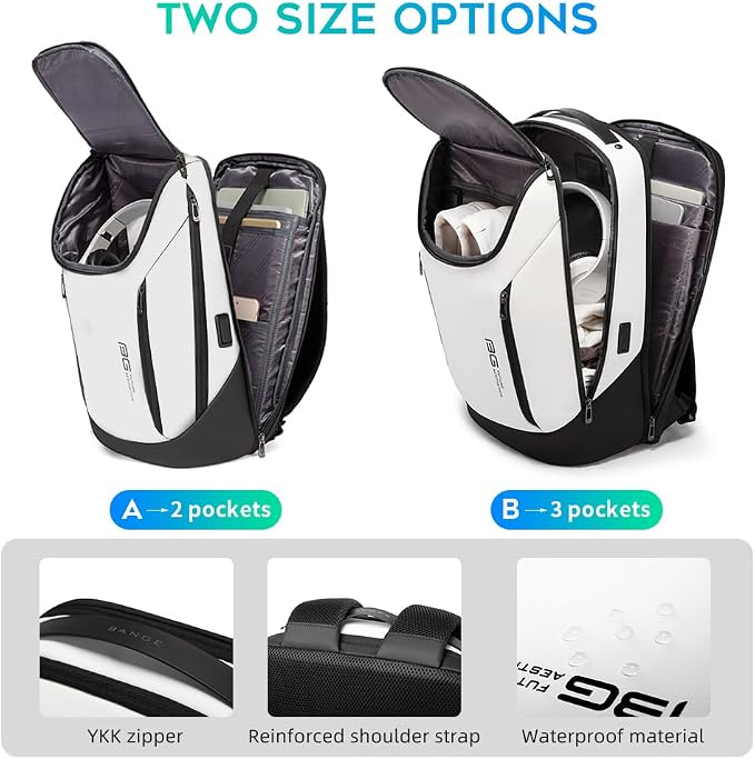 BANGE Business Smart Backpack Waterproof fit 15.6 Inch Laptop Backpack
