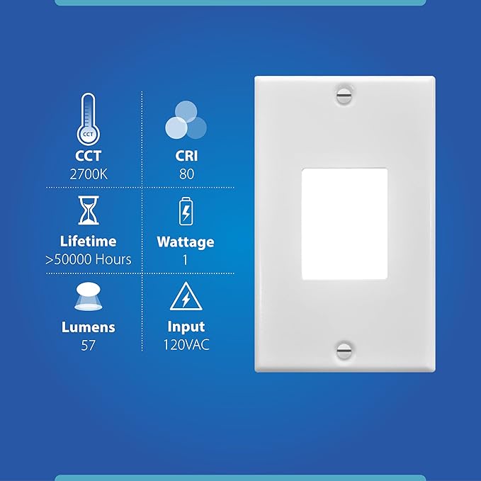 NICOR Lighting STP2 Frosted White LED Step Light (STP2F120WH)
