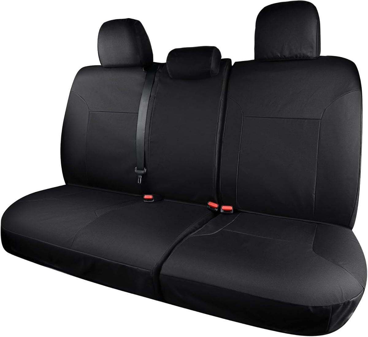 Coverado Seat Covers Custom Fit for Tacoma Double Cab/Crew Cab SR/SR5/TRD Sport/TRD Off-Road/Limited Seat Cushion Protectors 2016-2023 Oxford (Rear, Gray)