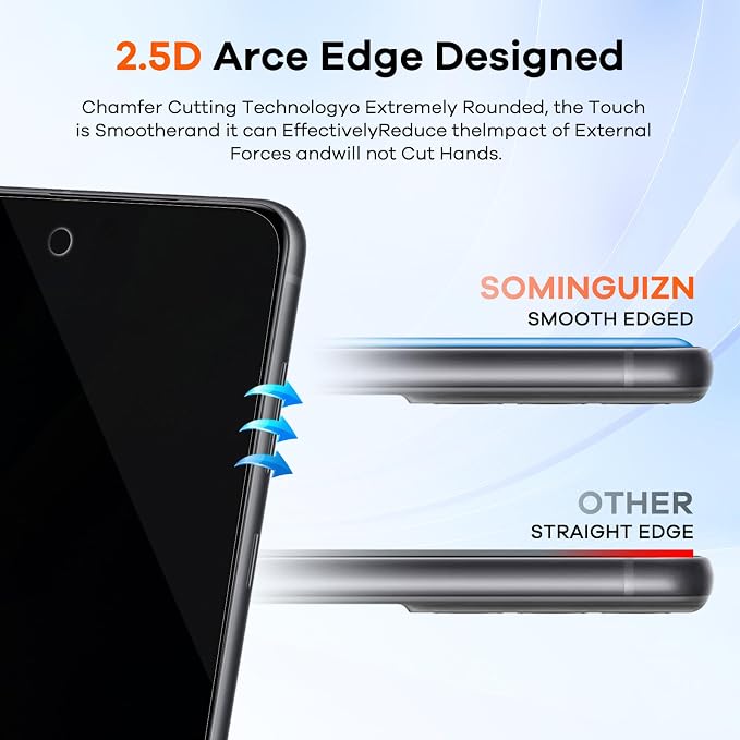 3+3 Pack for Samsung Galaxy S21 FE 5G Privacy Screen Protector & Phone Camera
