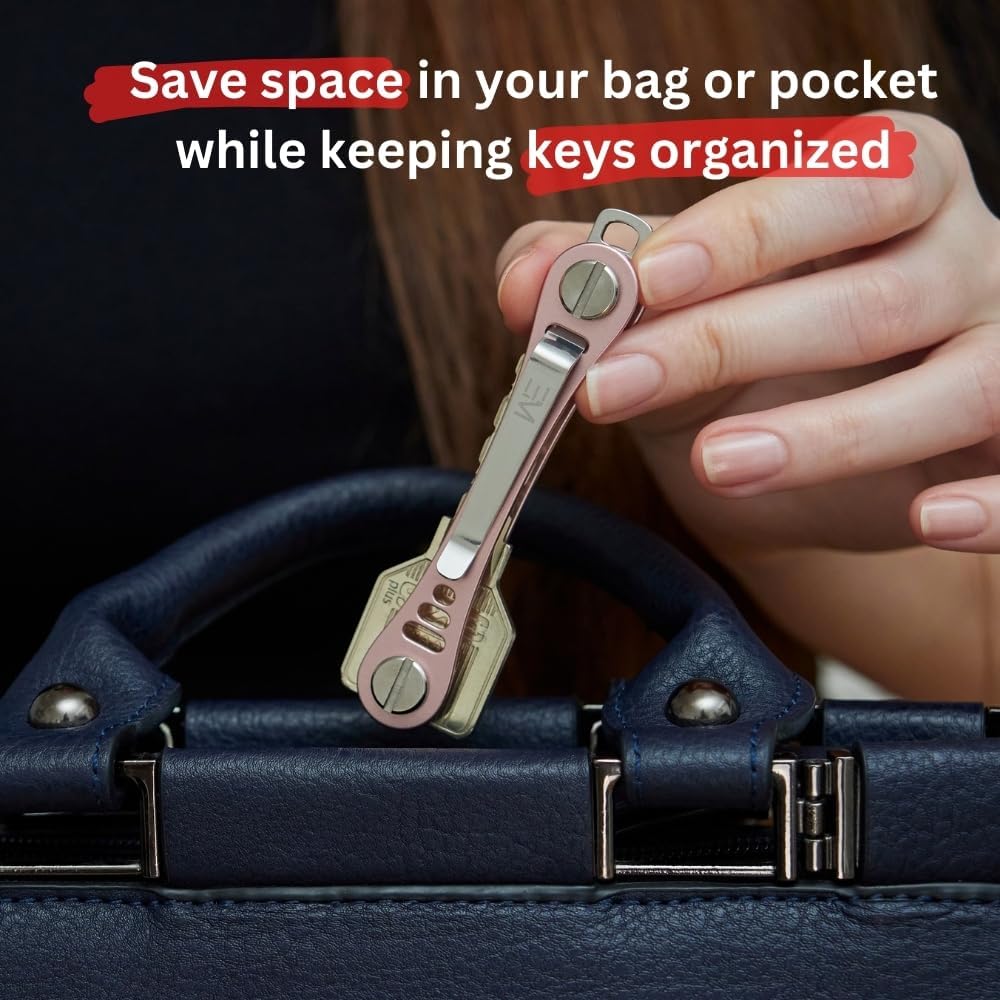 EM Compact Key Holder, Pocket Key Organizer, 14 Keys Key Bar