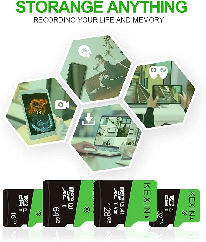 KEXIN 32GB Micro SD Card 10 Pack 32 GB Class 10 Ultra Micro SDHC UHS-I Bulk