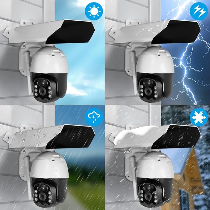 OOSSXX Universal Outdoor Security Camera Sun Rain Cover Shield