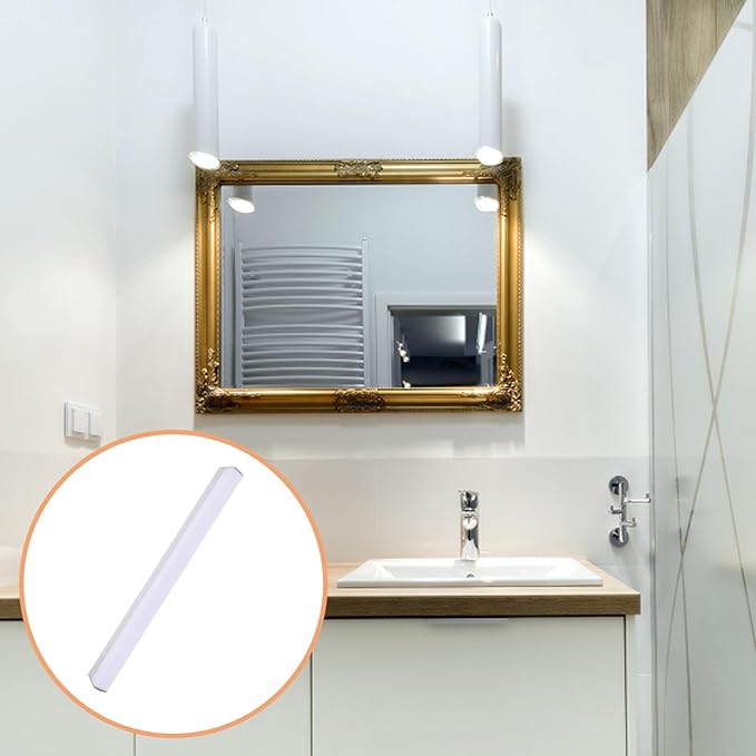 STOBOK Wall-Mounted Led Bathroom Vanity Light Mirror Front Light for Makeup Suitable for Humid Environments