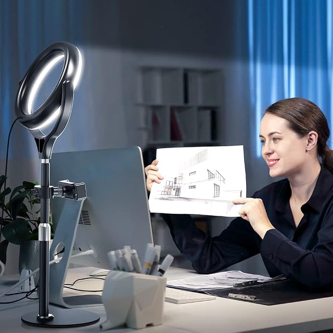 8 inch Desk Ring Light with Stand