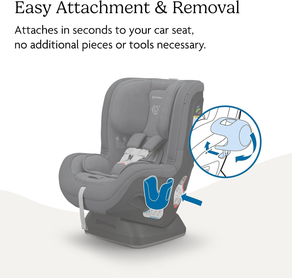UPPAbaby Cup Holder for Rove Convertible Car Seat - Quick Attach & Removal