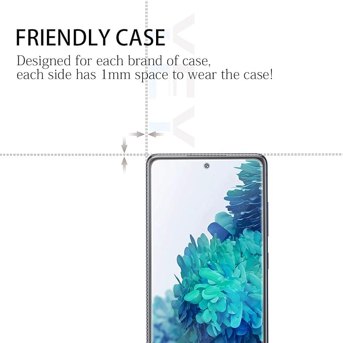 Galaxy S20 FE HD Clear Tempered Glass Screen Protector + Camera Lens Protectors