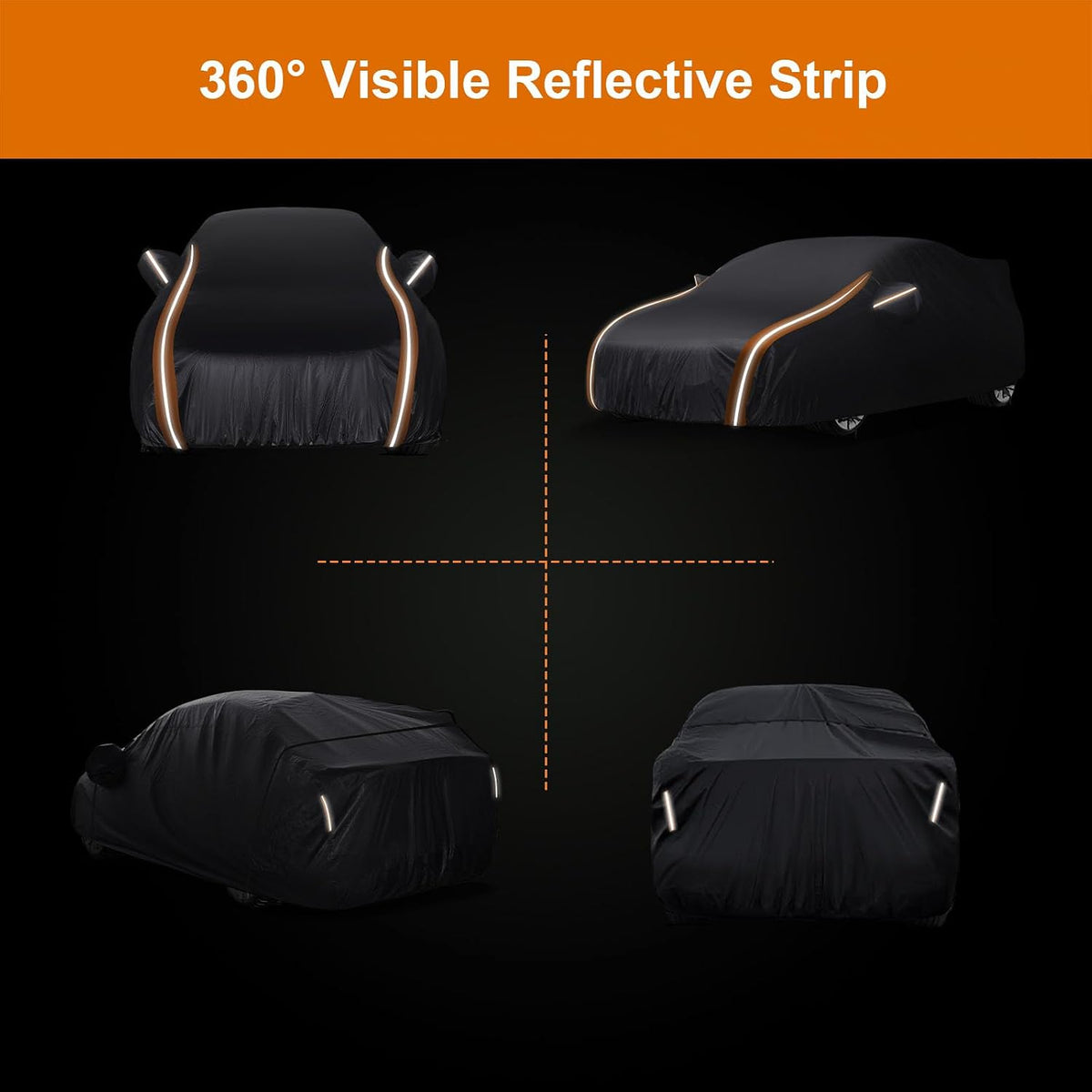 8-Layer All Weather Waterproof Car Cover Custom Fit for Subaru WRX Impreza STI 2007-2025, Lab-Verified Snow/Rain/UV Protection - Zipper Door & Storage Bag
