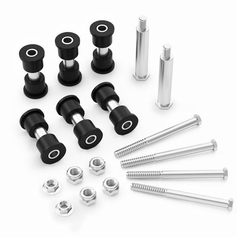 Panglong EZGO TXT Rear Leaf Spring Bushing and Sleeve Kits with Screws and Nurs-Suitable for EZGO TXT & PDS Gas and Electric Golf Carts,OEM# 70289-G02, 14158-G1, 1015583