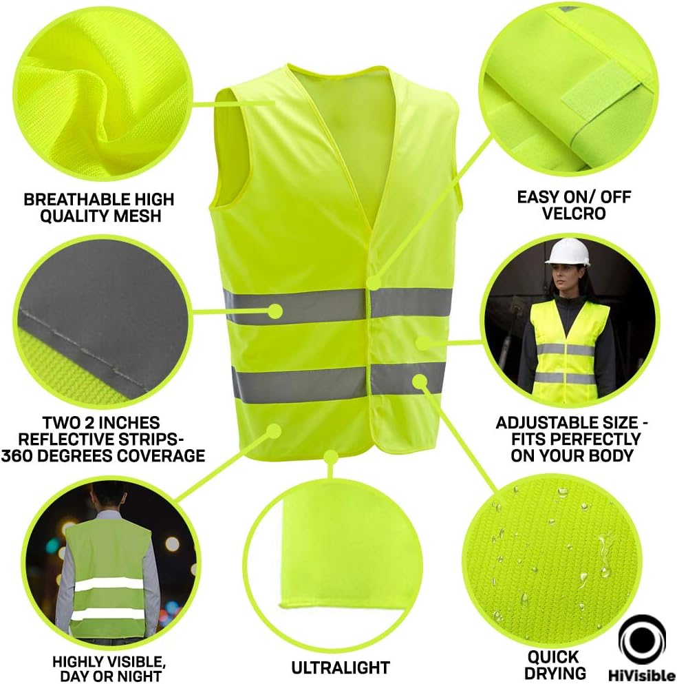 Safety Vests | Bulk Pack Reflective Vests for Men, Women & Kids - High Visibility Gear