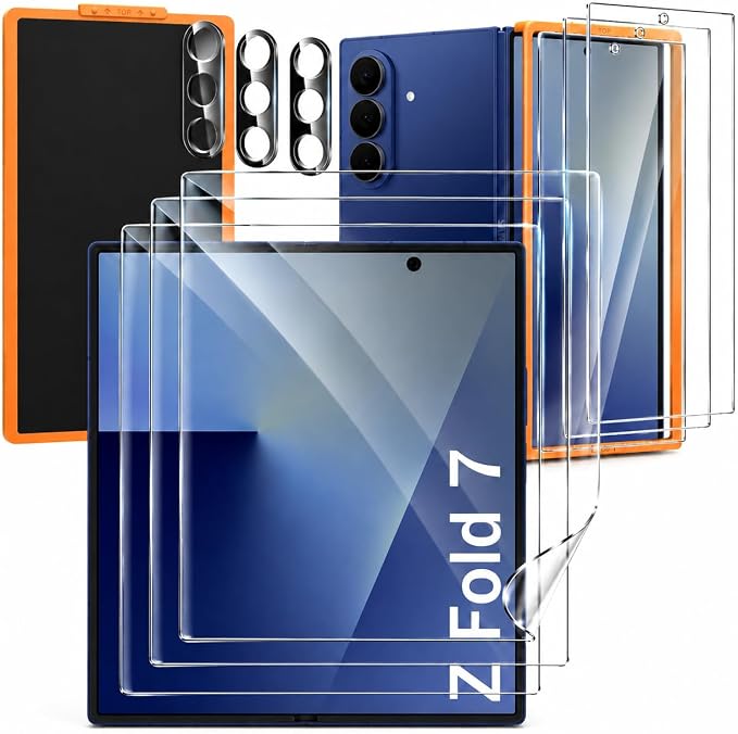 V-PORYADKU 3 Pack for Samsung Galaxy Z Fold 7 Screen Protector + 3 Pack Camera