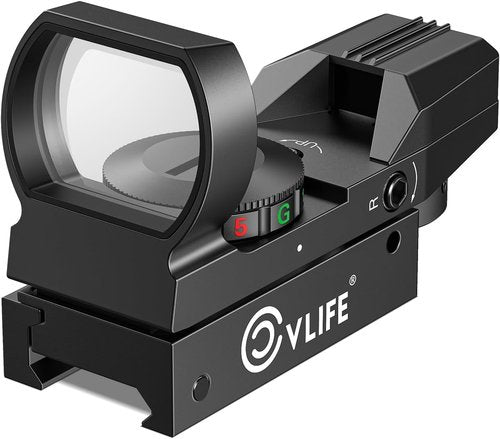 CVLIFE FoxSpook Green & Red Dot Sight - Motion Awake Reflex Optics for Picatinny | 31x21mm Large Window