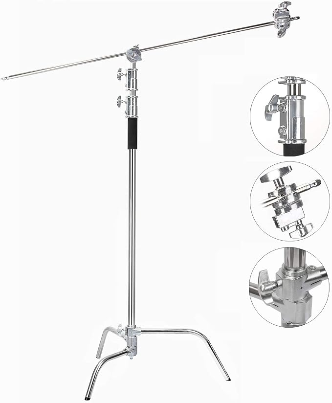 EACHSHOT C Stand Metal with Bag Wheel Max 10.8ft/330cm with 106cm Holding Arm 2