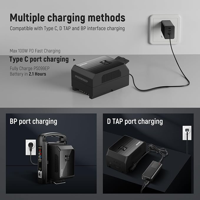 NEEWER Mini V Mount Battery PS099EP, 6800mAh 99Wh V Lock Battery