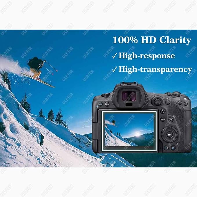 ULBTER Screen Protector for Canon EOS R5 + Top Screen Protector 0.3mm High