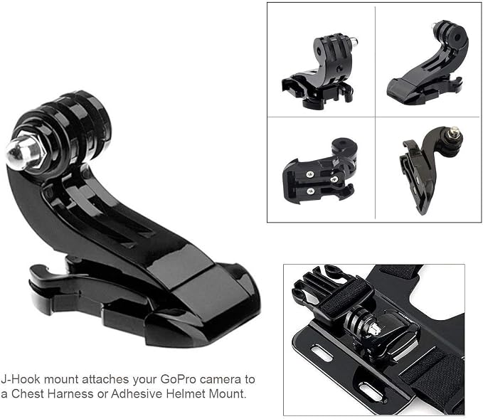Action Camera Accessories Head Strap Mount Chest Harness Compatible