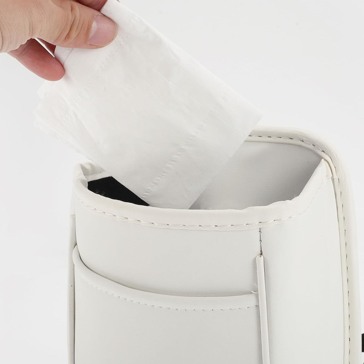 Trash Can Portable and Hanging 5.9" Length 3.9" Width 7.1" Height