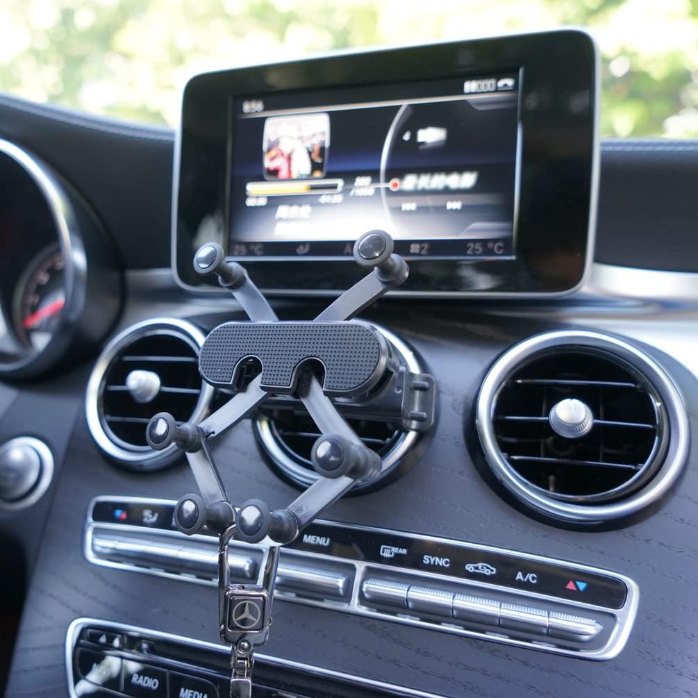 X-Rnio Car Phone Holder Mount Compatible with Mercedes Benz A-Class, B-Class,C-Class, E-Class,S-Class, GLA/GLB/GLC/GLE/GLS-Class 2016-2023 & Mini Cooper Accessories