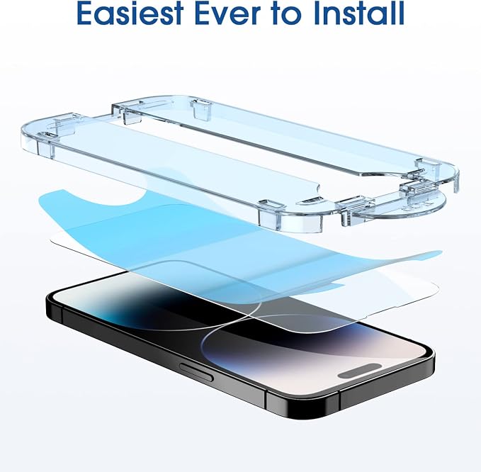 amFilm 2 Pack Tempered Glass Screen Protector + Camera Lens Protector